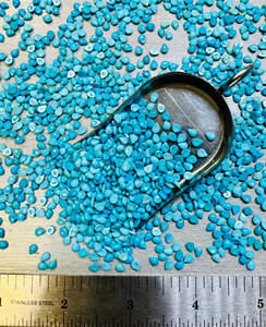 Turquesa natural de alta calidad, cabujón en forma de pera de 5x3 mm, piedra preciosa suelta, pulido suave, color azul verdoso, para la fabricación de joyas. - Product Image 5