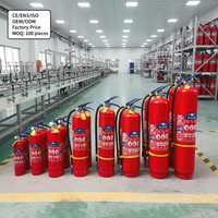 Extintor de Incendios Portátil de Polvo Seco de Alta Resistencia OEM CE EN3 de 9 kg, 10 kg, 12 kg y 15 kg, Multitamaño, para Uso Industrial