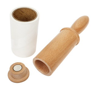 Solid Wood <b>Lint</b> <b>Roller</b> Reusable Manual Clothes Cleaning Tool For Clothing Care - Product Image 3