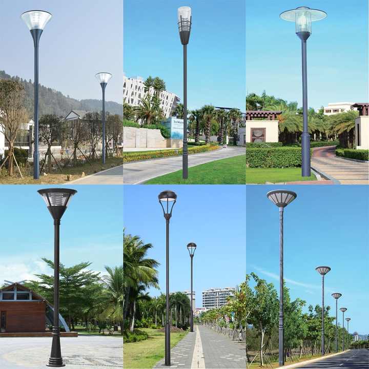 High Pole Professional Factory Galvanized Light Pole IP65 Waterproof Light Tower Garden Landscape Courtyard LED Street Light