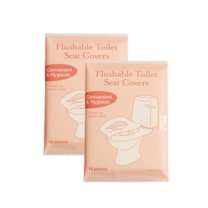 Couvre-siège de toilette jetable biodégradable et jetable dans les toilettes, coussin de siège en papier toilette adapté aux voyages, aux hôtels et aux trains à grande vitesse - Product Image 6