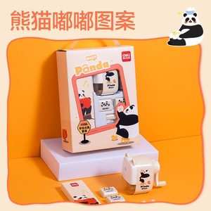 Set de Papelería Escolar Deli Panda Days VG96, Estuche de Plástico para Lápices, para Escuelas y Oficinas - Product Image 1