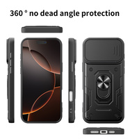 Funda Protectora Antigolpes con Anillo Giratorio Magnético para Xiaomi 17 Pro Max/17/15T Pro/Poco C71/C75/C85/F7 Ultra