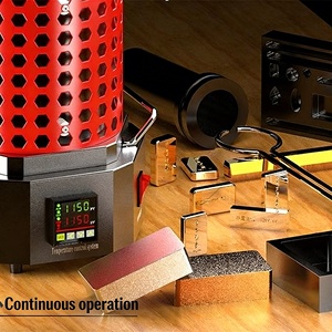 Fourneau de fusion de métaux en acier inoxydable de petite taille, haute température, 220V, capacité 1-3kg, pour or, argent, cuivre, aluminium - Product Image 6