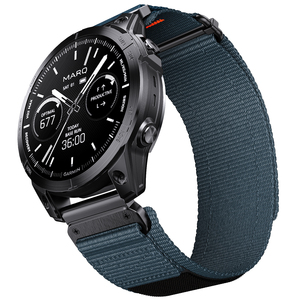 Enjoy Pretty 22mm 26mm correa de reloj de liberación rápida para Garmin Fenix 7 7X Pro 6 6X 5 5X Plus Instinctive 2 Correa de reloj de nailon elástico - Product Image 3