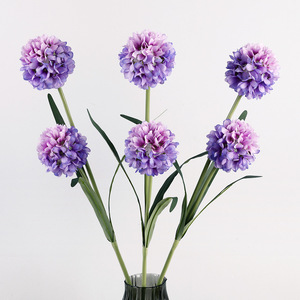 Artificial Silk Flower Ball White Pink Wedding Decoration Outdoor Home Props High Simulation Single <b>Branch</b> CQ-454 - Product Image 2