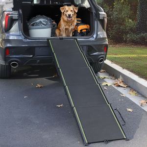 <span class=keywords><strong>Outdoor</strong></span> Auto Teleskop-Hunderampe Leiter Metall Faltbare Haustier Ein- und Ausstiegs-Hilfe - Product Image 1