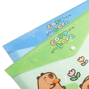Carpeta de Documentos A4 Personalizada con Logotipo X515, Bolsa Transparente de Polipropileno con Botón a Presión, Superficie Brillante/Mate/Esmerilada, para Uso Escolar y de Oficina - Product Image 2