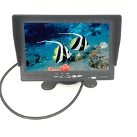 Monitor Digital AHD de 7 pulgadas, pantalla LCD TFT de 1080P, 1024X600, 2 canales, entrada de vídeo de 4 pines para autobús, camión, Tractor, RV, remolque, DVD, VCD