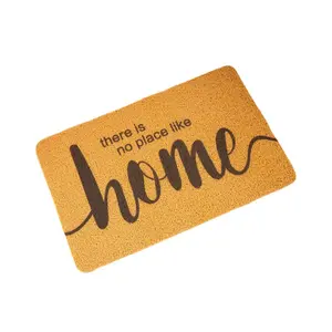 Custom Dirt Trapper Elegant Style Imitate Coco Coconut Coir Door Mats Personalized Premium Pvc Coil Doormat For Home Entrance