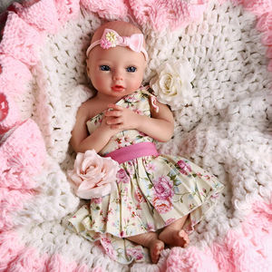 Poupées <span class=keywords><strong>Reborn</strong></span> Babeside Terry, 40 cm (16 Pouces), Corps Entier en Silicone, Réalistes pour Bébés Filles, NOUVELLES - Product Image 3