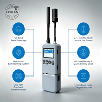 Détecteur de spectre RF portable 600 MHz-6 GHz, portée 1,5 km, GPS GLONASS, écran LCD 2,4 pouces, batterie 4H, moniteur UAV portable certifié IP