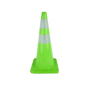 Seguridad PVC 18 "Productos de advertencia de tráfico verde Naranja 36 pulgadas 900Mm PE Cono de tráfico - Product Image 3