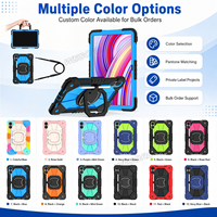 Étui antichoc 360 Armor pour Redmi Pad Pro 12.1 Poco Pad 12.1 2024 avec support rotatif, bandoulière, adapté aux enfants, OEM ODM