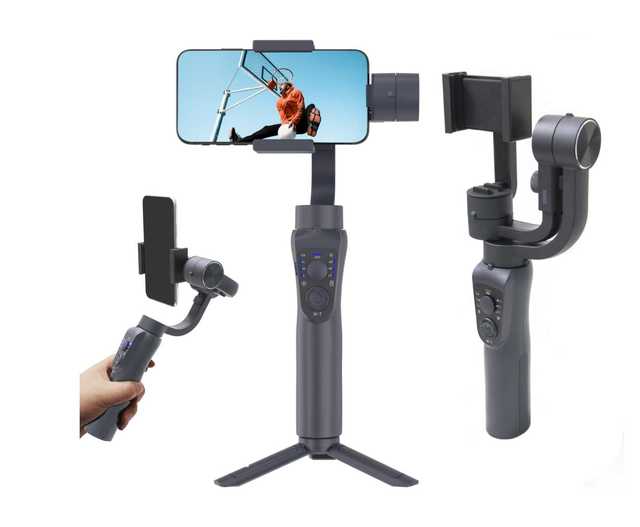Factory App Customizable Gimbal Stabilizer for Smartphone or Action Camera 3 Axis Portable Handheld Gimbal Stabilizer for Phone