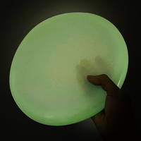 Logo personnalisable 175g PE lumineux doux Sports de plein air disque volant jouet gonflable Frisbeed en plastique pour les enfants
