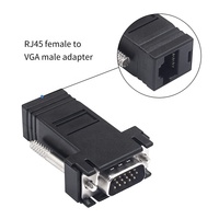 Extensor VGA Utp Cat5/5e/6 VGA a Lan Cat5 Cat5e Cat6, Adaptador convertidor