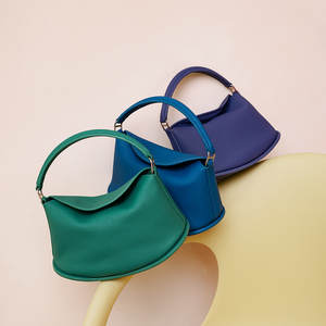 Bolsos <span class=keywords><strong>de</strong></span> Mujer <span class=keywords><strong>de</strong></span> Cuero Genuino, Bolso <span class=keywords><strong>de</strong></span> Mano con Textura Granulada, Bolso Pequeño <span class=keywords><strong>de</strong></span> Hombro con Parte Superior Curva, Uso Diario, Proveedor <span class=keywords><strong>de</strong></span> Fábrica OEM/ODM - Product Image 1