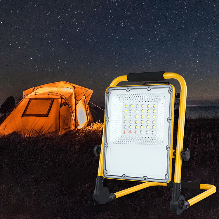 KCD High Lumen Temporary Emergency Outdoor Workshop Waterproof IP65 Battery Powered Portable 30w 60w 100w LED Work Light