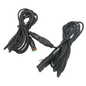 kundenspezifisch deutsch dt serie 2/4/6 nadel wasserdichter verbinder übergeformte kabelbaugruppe led licht drahtgurt für auto/ lkw/boot - Product Image 6