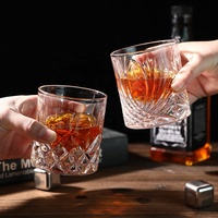 6.5oz Bar Spirit Glass Cup Double Old Fashioned Rocks Tumbler Heavy Base Whisky Glasses