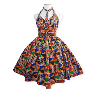 Mode africaine Nouveau design Vêtements Wax Imprimé africain Robe pour femmes Style élégant Robe longue de soirée Robe de soirée