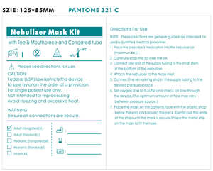 Máscara Nebulizadora de Oxígeno Desechable para Uso Médico, Máscara Nebulizadora de Bajo Volumen Residual con Salida de Aerosol de Alta Velocidad - Product Image 5