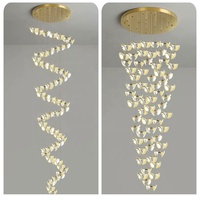 Lustre personnalisé de haute qualité, moderne et luxueux, pour salon, hôtel, loft, villa, hall, escalier, lampe suspendue