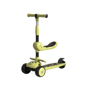 Trottinette 3-en-1 pour enfants avec siège pliable, roues LED clignotantes, trottinette lumineuse pour enfants, draisienne Panda, vente en gros d'usine - Product Image 3