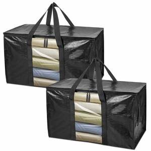 Bolsas de Mudanza Extra Grandes y Resistentes con Correas de Mochila, Asas Fuertes y Cierres, Bolsas de Almacenamiento para Ahorrar Espacio - Product Image 1