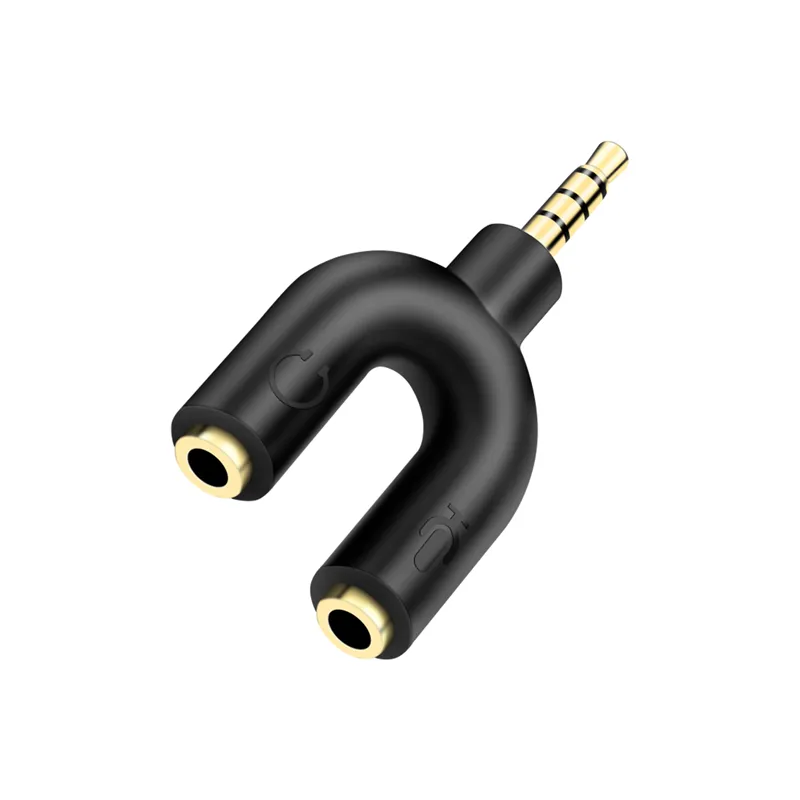 Factory Price Bulk 3.5mm Audio Splitters 3.5 mm Audio Adapter for Earphone Microphone