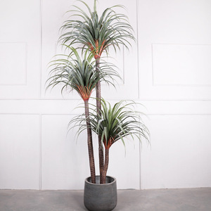 Palmier artificiel Dragon Blood Tree de 160 cm de haut, simulation réaliste, décoration intérieure, accessoires de mariage, pot rond, pièce unique - Product Image 1