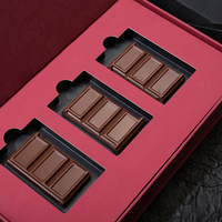 Boîte cadeau en carton magnétique pour chocolats avec séparateur, personnalisable, vide, pour mariage