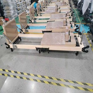 Reformer de Pilates pliable en bois d'érable de haute qualité, machine de Pilates commerciale pliable pour un rangement facile, Cama De Pilates - Product Image 4