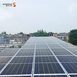 热卖30kw工业太阳能光伏系统商用完成并网太阳能发电机太阳能电池板10kw系统