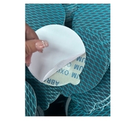 SHARPNESS losange tissu oxyde d'aluminium 5 ''/6'' PSA disque de papier abrasif collant pour le ponçage du bois/métal/plastique/cloisons sèches
