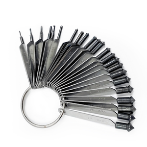 Kit de medidores de piedra de tamaño de diamante de 1-6,5mm, herramienta de medición con incrustaciones de diamante para la fabricación de joyas - Product Image 1