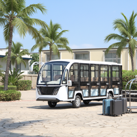 Bus de tourisme/navette/ferry électrique pur, économique, neuf, conduite à gauche, 14 places, 4 kW, 72 V, temps de charge 8-10h, moteur AC