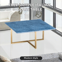 Table basse console en marbre de style italien moderne, durable et écologique pour salon