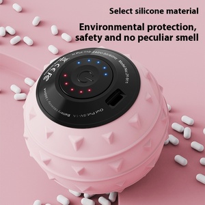 Nuevo precio de fábrica, rodillo de masaje pequeño portátil eléctrico, pelota de masaje vibratoria de espuma EVA suave <span class=keywords><strong>para</strong></span> ejercicio de Yoga - Product Image 4