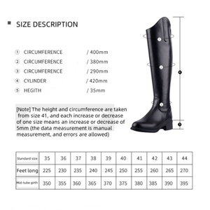 <span class=keywords><strong>Stivali</strong></span> Equestri Unisex in Pelle Bovina <span class=keywords><strong>di</strong></span> Alta Qualità, Resistenti <span class=keywords><strong>Stivali</strong></span> Sportivi da <span class=keywords><strong>Equitazione</strong></span> con Logo Personalizzato per Adulti, Prodotti per Cavalli - Product Image 2