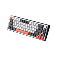 Teclado Mecánico Programable G68 con Intercambio en Caliente para Oficina, Mini Teclado Mecánico para Juegos, 60%, Inalámbrico