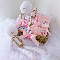 100% coton nouveau-né bébé garçons filles vêtements jouets cadeau ensemble nouveau-né bébé garçons cadeaux panier paniers