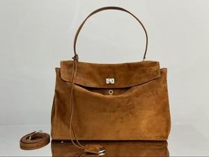 Nuevo Bolso de Cuero Genuino con Hebilla, Bolso de Mano, Bandolera, Textura de Alta Gama, Estilo Casual, Ligero, Versátil, para Dama - Product Image 2