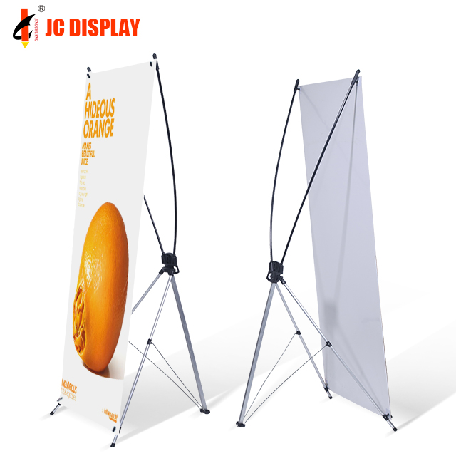 Cinema X Banner Poster Stand Show tampilan iklan CMYK Digital Printing Korea tipe X Stand