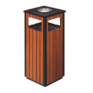 Poubelles de recyclage extérieures personnalisées pour parcs, communautés résidentielles et autres propriétés ; fabriquées en bois ; adaptées à la fois aux particuliers et aux collectivités. - Product Image 4