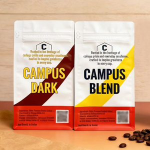 Custom Printed Square Bottom Zipper Top Moisture-Proof Stand-Up Food Grade Packaging Bags For Coffee Bean - Product Image 6