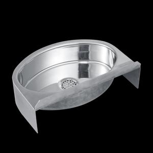 Lavabo ovale en acier inoxydable à prix abordable, vente en gros, pour salles de bain et gares ferroviaires - Product Image 3