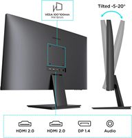 Monitor LCD Plano Koorui de 27 Pulgadas, 4K UHD, 3840*2160, IPS, para Escritorio, Oficina, Negocios, Computadora, PC