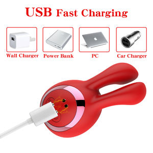 Juguetes ales ales tavşan Clit emme vibratör yetişkin seks oyuncakları kadın Vibrator vibratör promosyon 5 frekans kırmızı mor kabul - Product Image 4